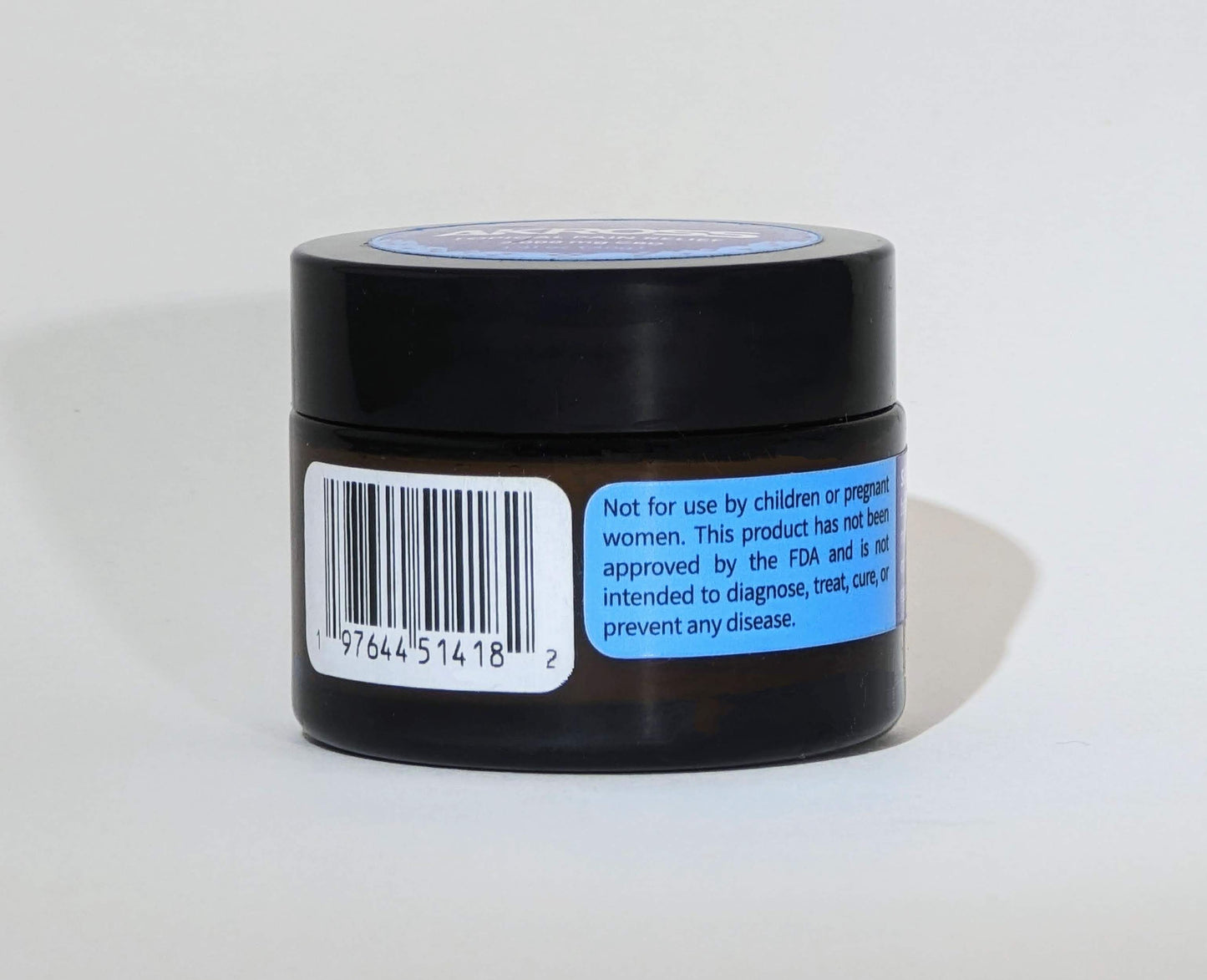 Topical Pain Relief 2,000mg jar side label and barcode