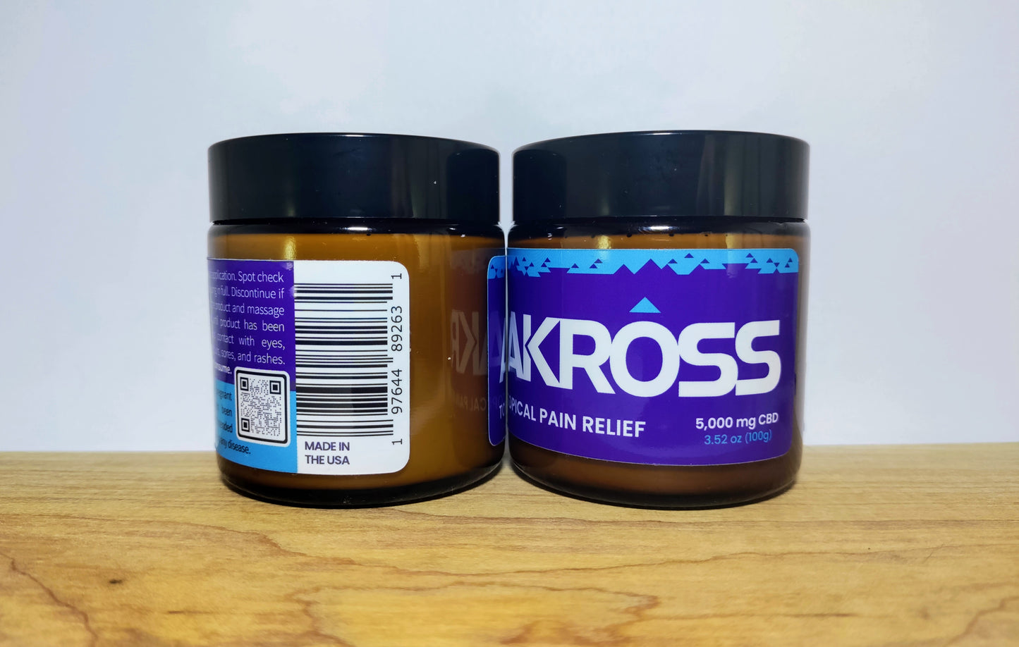 Topical Pain Relief 5,000mg jar front and barcode