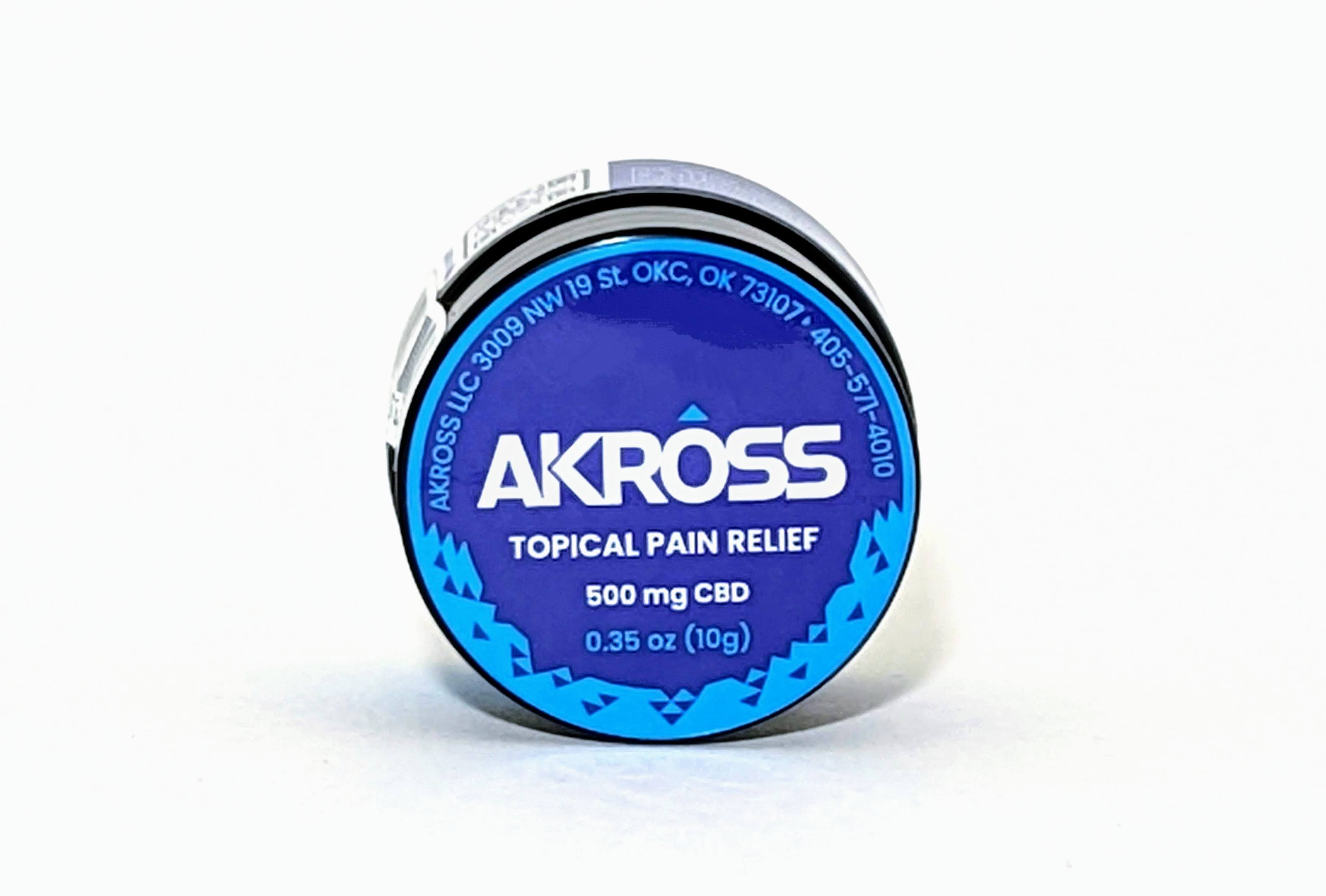 500mg CBD Topical Pain Relief 0.35oz (10g) – shopAKROSS